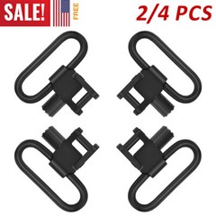 2/4PCS Rifle Gun Sling Swivels Quick Detach Heavy Duty Steel Swivel Set 1″/1.25″