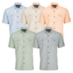 Drake Waterfowl Traveler’s Minigrid Short Sleeve Shirt