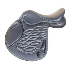 Leather Jumping/Close contact, Double Flap Changeable Gullets Saddle