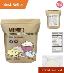 1 lb Butter Powder – Versatile Non-GMO, Keto Friendly Cooking Essential