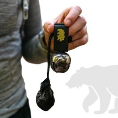 Coghlan’s Magnetic Bear Bell with Silencer – Hiking Safety One Size, Silver