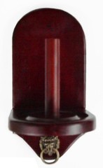 Wall Mount Pool – Billiard Table Cone Chalk Holder Mahogany Finish Without Chalk
