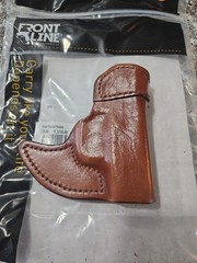 Mako Front-Line Brown Leather Front Pocket Holster For A Diamondback DB380