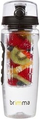 Brimma Fruit Infuser Water Bottle – 32 oz Large, Leakproof, Flip-Lock, BPA-Free