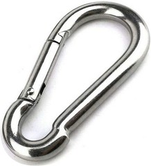 Large Carabiner Clip,5-1/2 Inch Heavy Duty Stainless Steel Spring Snap Hook for