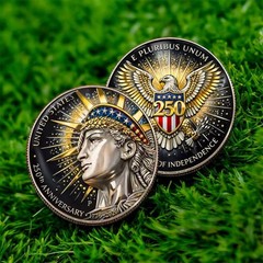 USA 250TH Year Anniversary Challenge Coin Patriotic Gift Golf Marker