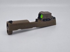 M18 SLIDE ASSEMBLY WITH ROMEO M17 ENCLOSED CIRCLE DOT, COYOTE, M18X SLIDE