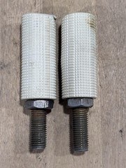OLDSCHOOL SPINNER STAMPED SCREW IN AXEL PEGS WHITE MONGOOSE REDLINE SCHWINN