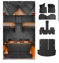 Floor Mats Compatible with 2026 Hyundai Palisade Gas 7 Seats Captain Chairs