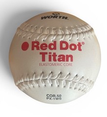 NOS Worth Red Dot Titan Official Softball Model PX – 1WS in Original Box