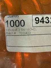 Worth Manufacturing Co 1000pc Indiana 2 SM Nickle