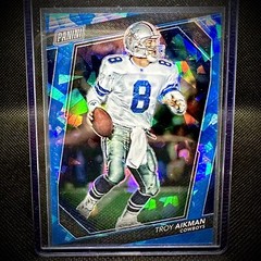 2023 National Convention VIP Gold Troy Aikman Blue Cracked Ice Prizm /149 SP HOF