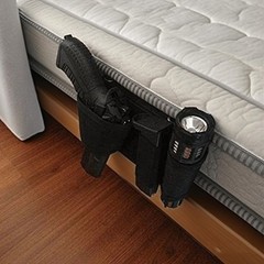 Concealed Carry Under Car Seat Gun Holster Mattress Bedside Pistol Magazine Bag