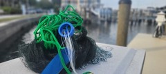 8ft Tilapia/Mullet 1’1/4 Square Mesh Cast Net Chain Link
