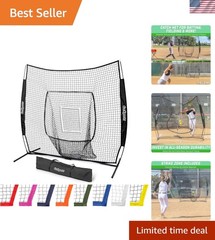 7 x 7 ft Baseball & Softball Nets – Available in Team Colors – Batting & Pitc…
