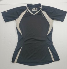 Royal Racing Womens Athletic Shirt Small Vented Black White EUC