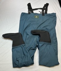 Vintage Orvis Chest Waders Mens Medium King Blue Bootfoot Fishing Nature Outdoor