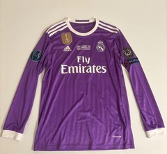 Real Madrid 2016-2017 UEFA Purple Long Sleeve Jersey – Ronaldo #7