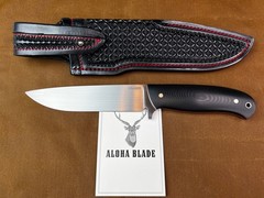 Frasier Knives Camp Knife Black G-10 Red Liners 80CRV2 59 – 60 HRC (Custom)
