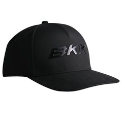 BKK 100% Polyester Performance Headwear LOGO HAT Black