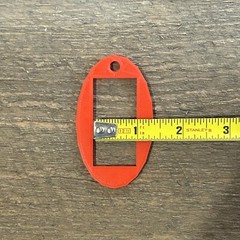 NEW 1″ Clam Gauge / QUAHOG Shellfish / Fishing Clamming / 1 Inch Gauge / Red