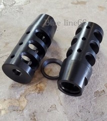 .308 7.62×51 Crowned Muzzle Brake Compensator 5/8-24 TPI Black Nitride USA MADE
