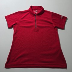 Tri-Mountain Performance Polo Shirt Womens Small Staples Logo Quarter Zip