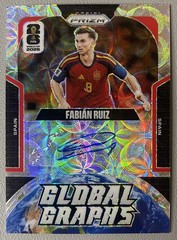 2026 Panini Prizm FIFA World Cup Choice Silver Fabian Ruiz Global Graphs Auto