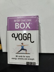 30 Day Challenge Box YOGA At Home Workout ANTI STRESS PROGRAM New Sealed cards
