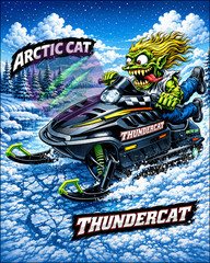 2000 Arctic Cat Thundercat 8×10 Glossy Photo Print Vintage Snowmobile Garage Art