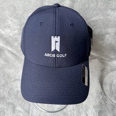 Ahead Arcis Golf Hat Navy Blue Performance Ultimate Fit Strapback Cap NWT READ