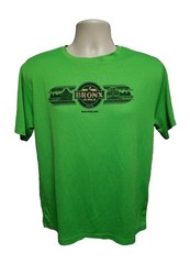 2015 NYRR New York Road Runners Bronx 10 Mile Run Mens Medium Green Jersey
