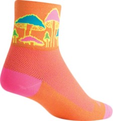 SockGuy Classic Trippin Socks – 3 inch, Orange, Small/Medium
