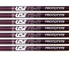 UST 4-PW (7) IRON SHAFTS 75R RARE PROTOTYPE REGULAR FLEX GRAPHITE SET 355 taper