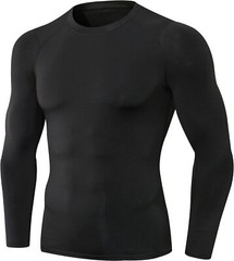 Compression Shirt Long Sleeve Thermal Undershirt Sports Base Layer for Men Woman