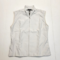 Nwot ZERO RESTRICTION Anita Full Zip Vest Golf Women’s SMALL S Polyester IVORY
