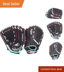 Sure Catch Softball Glove for Kids – Adjustable Fit & Ready to Play at 12.5″