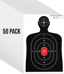 Shooting Target, Targets for Pistol Shooting Targets for the Range, 14×22, 50pk