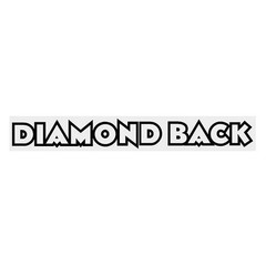 Diamond Back – Black – Horizontal – early font- Stem decal