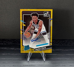 2023-24 Panini Donruss Jaylen Clark Rated Rookie Signatures Choice Gold /10