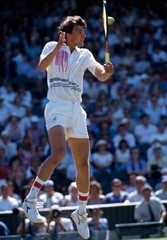 Goran Ivanisevic of Croatia at a men’s singles match at the Wimble- Old Photo 1