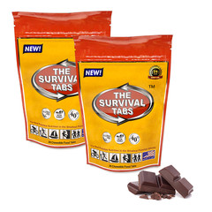 Premium survival tablets 96 hours none-GMO gluten-free 48 Tabs (Chocolate)