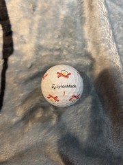 RARE TaylorMade TP5 Pix EGGS & BACON BREAKFAST BALL Logo Golf Ball