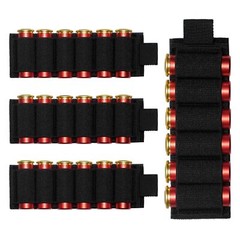 4 Packs 6 Rounds Shotgun Side Saddle Carrier 12/20 Gauge Shotgun Shell Holder US