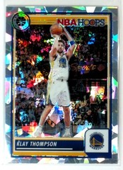 2023-24 Panini NBA Hoops Premium Stock Silver Cracked Ice Prizm Klay Thompson