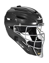 All-Star Baseball-Catchers-Helmets S7 Catching Helmet/Adult/Solid Black
