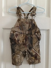 Bass Pro Shops 3 Months Baby Overalls Camouflage Green Brown Fishing Hunting B8