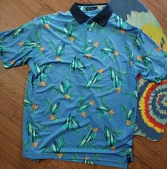 Southern Marsh Bayside POLO men’s Oahu Tropical size Large floral print Hawaii