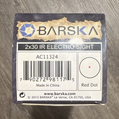 Barska 2×30 IR Electro Sight Red Dot Rifle Scope, Black, Picatinny/Weaver Mount