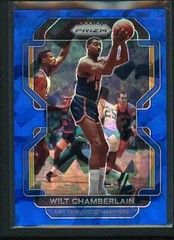 2021-22 Wilt Chamberlain 095/125 Panini Prizm Blue Ice Cracked